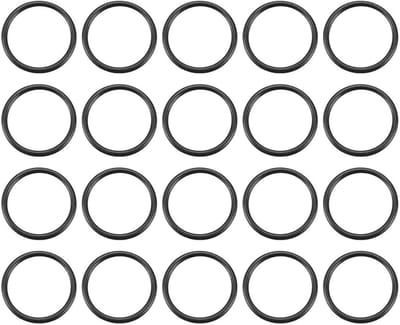 Dailygoods- O-ringen 20 stuks - Nitrilrubber - Afdichtingsset - Sluitringen - Afstandhouders - 15 mm buitendiameter, 13 mm binnendiameter, 1 mm breed - Afdichtringen