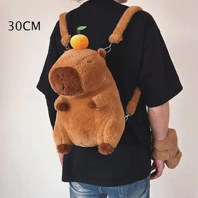 Capybara Pluche Rugzak Kawaii Mode Pluche Pop Bont Tas Kinderen Schouder Mini Rugzak Tassen Cadeaus ideaal voor Vriendin