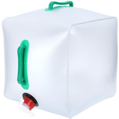 20L Opvouwbare Waterzak Opvouwbare Emmer Container Draagbare Waterdrager voor Buiten BBQ white