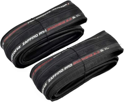 Set van 2 Racefietsbanden 700x28C Zwart - Duurzame Vouwbanden voor Training