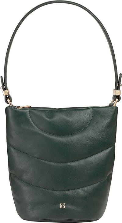 DuDu Barbara Schoudertas Leder 21.5 cm - Dames - mangrove