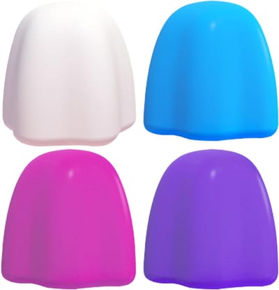 Zelfsluitende Tandpasta Caps - Tandpasta Covers - Hygiënisch Gebruik - Food Grade Siliconen - 4 Stuks - Multicolor