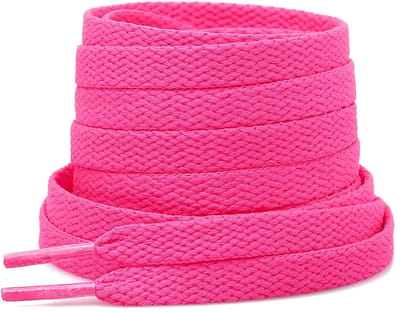 The Kicks Don Veters Plat 120CM - Felroze/Neon Roze - 8mm