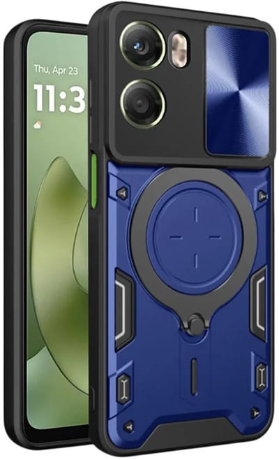 Hoesje geschikt voor Motorola Moto G06 - Techsuit CamGuard Pro Back Cover - Blauw