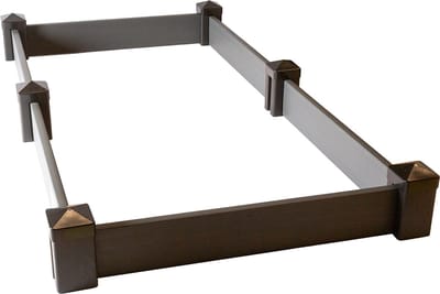 ECOstyle ECO-Bordure Moestuinbak - 100% gerecycleerde en volledig recycleerbare materialen - 2,4x1,2x0,2m
