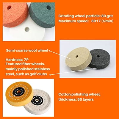 Slijp- en polijstschijfset 75mm - 8 stuks voor mini polijstmachines en elektrische boormachines