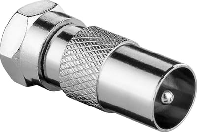 F (m) - Coax IEC (m) adapter