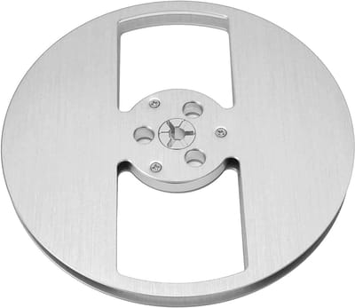 Lege Haspel - Spoel Aluminium - Audio Opnames - Lichtgewicht Ontwerp - 7 Inch Diameter - Zilver