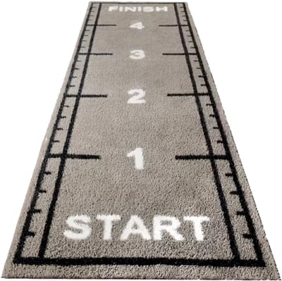 ForzaFit Sprinttrack kunstgras - Indoor/Outdoor - 5 x 1,5 meter - Grijs - 17 mm