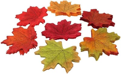 100x Leuke decoratief herfstblad A5