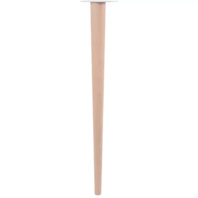 Duraline Meubelpoot Rond Taps Hout Ø2,5-5x72cm Beuken Fsc