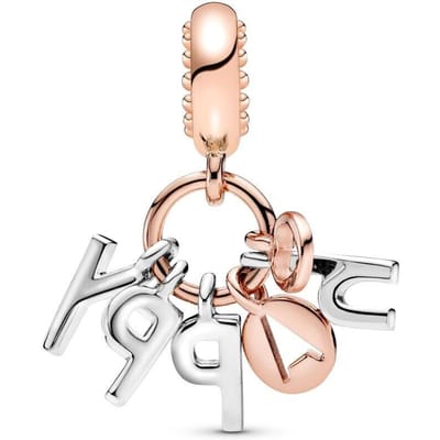 100% echte 925 sterling zilveren roségouden strik hanger kralen voor originele Panjia armband maken DIY dames sieraden beige
