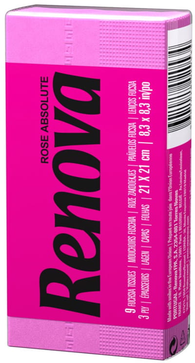 Renova Red label tissues roze 6x9st