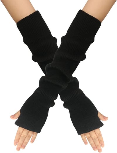Warme Armwarmers voor de Winter, Vingerloze Handschoenen, Gebreide Polswarmers en Moffen voor Dames