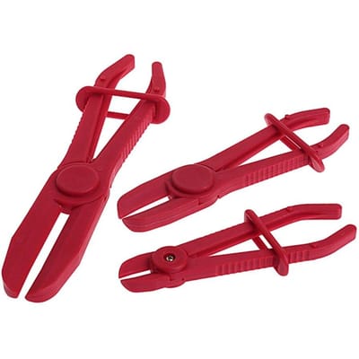 3 stks/set Slang Buisklemtang Tool Rem Brandstof Klemtang Voor Auto Reparatie Slangklem Verwijderen Handje 3pcs red