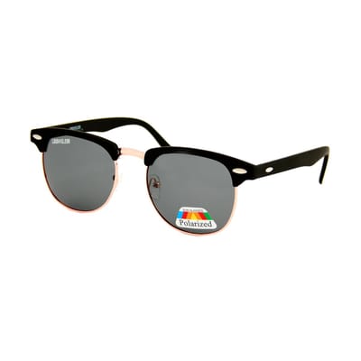 LOUD AND CLEAR® - Zonnebril - Retro - Festival Bril - Heren - Dames - Zwart - Goud - Gepolariseerd