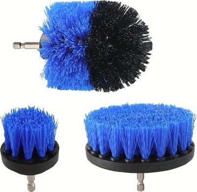 Bovista Boorborstel - Reinigingsborstel Boormachine - Borstelset Voor Boormachine - Boormachine Borstelset - 3 Stuks - Blauw