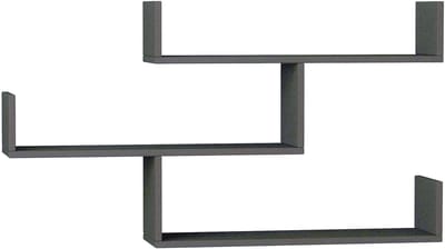 Hocus Picus Boekenkast 3 Planken - Antraciet - 120x22x67 cm