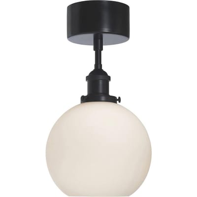 PR Home Omega plafondlamp, opaal/zwart