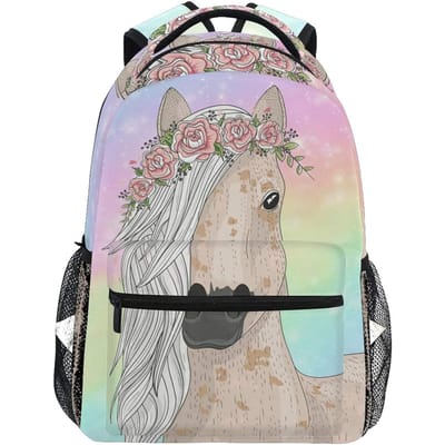 Paard Rugzak Voor Meisjes Kinderen Paarden Rugzak School Boekentassen 3e 4e 5e Leerjaar Basisschool Reizen Laptop Dagrugzak