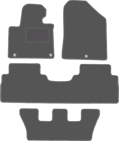 Grafiet automatten voor: Kia Sorento III 7-zitter (2015-)