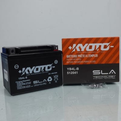 SLA-accu van Kyoto voor Derbi 50 Atlantis 2T-scooter, bouwjaar 1999 t/m 2009, model YB4L-B SLA / 12V 4Ah, nieuw
