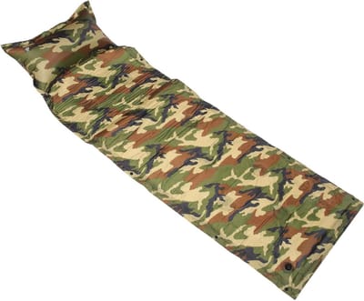 Draagbare Slaapmat - Kampeermat Opvouwbaar - Buiten Kamperen - Zelfopblazend - 180x60cm - Leger Groen