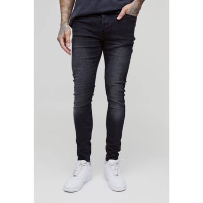 Tall Skinny Stretch Jeans | Washed Black | Size 50