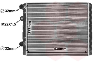 Van Wezel - RADIATOR VOOR SEAT AROSA 1997-2000 6KO121253K