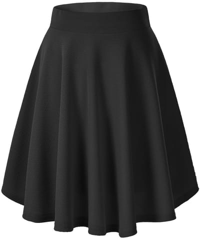 Midi Rok - Elegante Flared A-lijn - Stretchy Taille - Lichtgewicht - Zacht Materiaal - Comfortabele Pasvorm