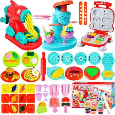 Kleedset voor kinderen met kneedgereedschap en creatief speelgoed