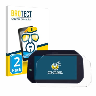 BROTECT - Screenprotector voor BMW R 1300 GS TFT 6.5" - Folie Beschermfolie transparant 2 Stuks