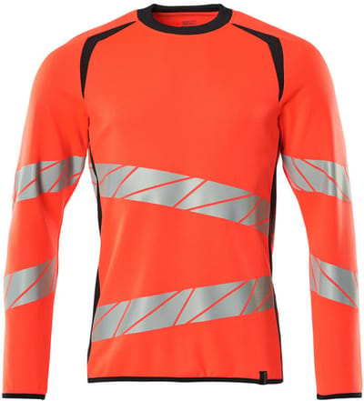 Mascot Accelerate Safe Sweatshirt 19084-781 - hi-vis rood/donkermarine - 5XL