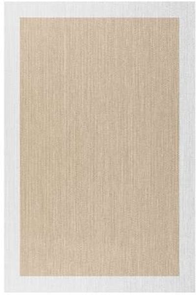Storesdeco Premium vinyl vloerkleed, wasbaar, antislip en slijtvast – Beige-Wit 60x90 cm
