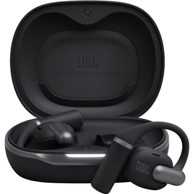 JBL Sense Pro - Open Ear Oordopjes - Oortjes Draadloos - Sport Oordopjes - Bluetooth - Sporten - Hardlopen - 38 uur - Spatwaterdicht - IP54 - Oorhaak - Zwart
