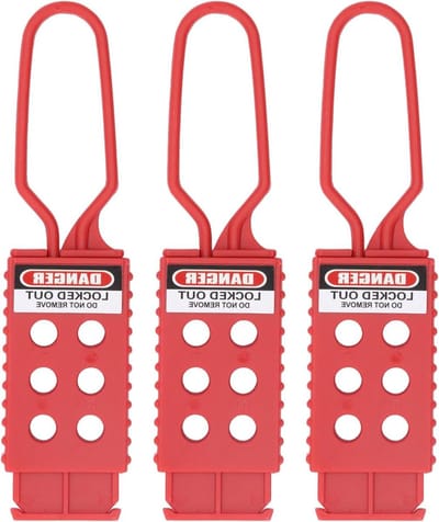 Lockout Hasp, 6 Gaten voor Elektrische Isolatie en Onderhoud - Tamper Proof - 9 mm Gat Dia