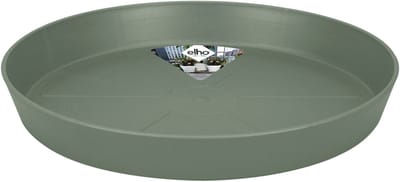 Elho Loft Urban Schotel Rond 24 - Schotel voor Buiten - Ø 24.4 x H 3.4 cm - Pistachegroen