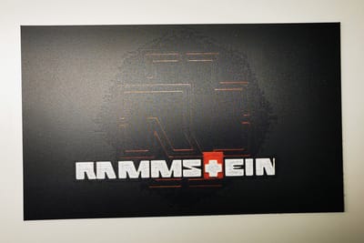 Rammstein Bordje - 18x30cm - Dibond - Muziek