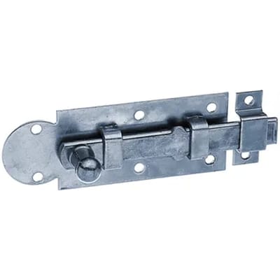 Alberts Raamgrendel Recht + Bevestigd Tegenstuk Blauw 80mm