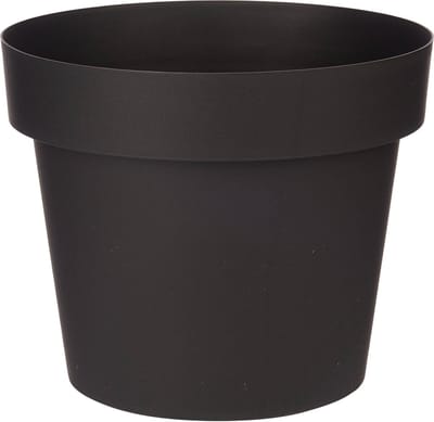 Zelfwatergevende bloempot van kunststof, antraciet