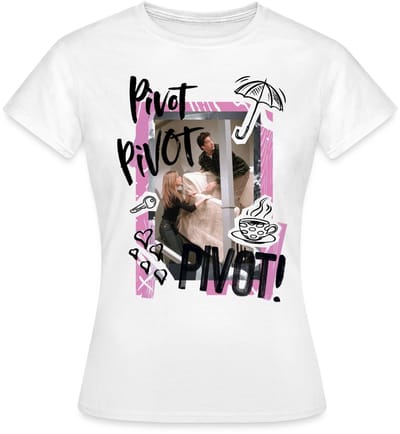 Friends Pivot Rachel Ross Chandler T-Shirt Dames