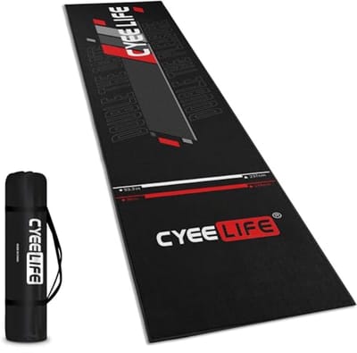 Dartmat - Vloerbeschermer - Darts spelen - Beschermt vloer - Standard - Zwart