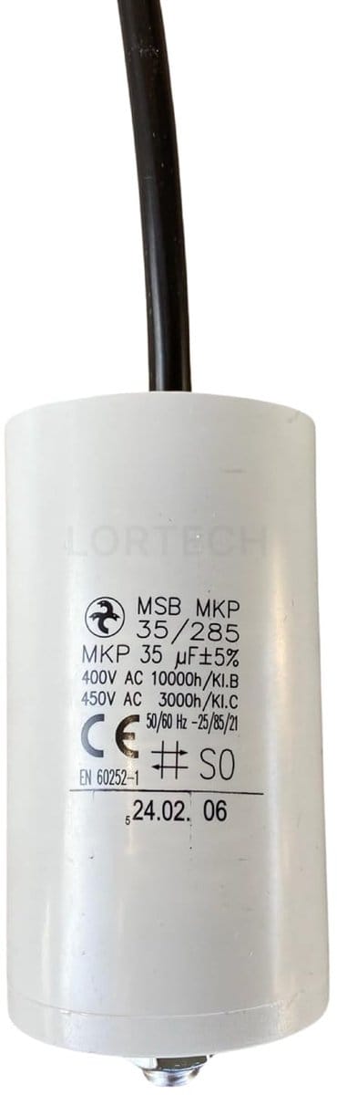 Condensator 35µF 450V voor Elektromotor en Pomp