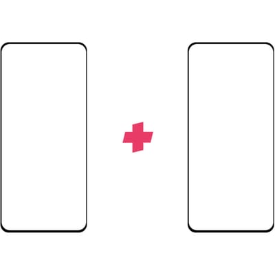 DuoPack: OnePlus 8T screenprotector gehard glas Edge to Edge