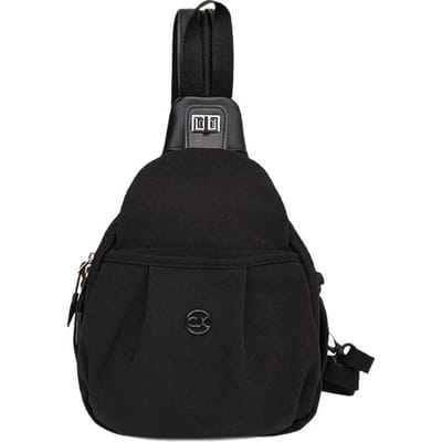 Sac à dos de voyage court-distance léger et simple Sac à dos tendance polyvalent Sac à bandoulière grande capacité pour les déplacements quotidiens noir