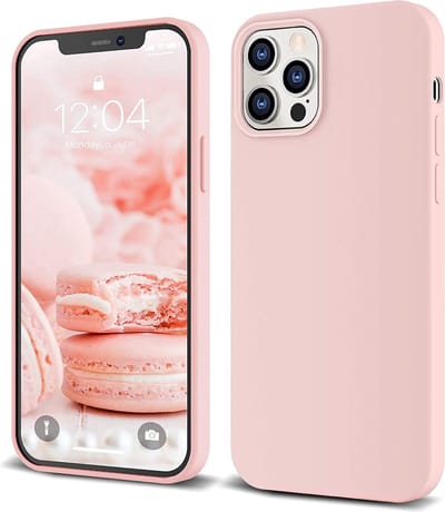 Hoesje geschikt voor iPhone 12 Pro Roze - Roze Liquid Hoesje geschikt voor iPhone 12 Pro