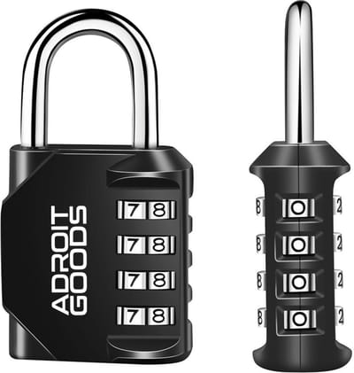 AdroitGoods Combinatieslot Met 4 cijfers - Hangslot - Cijferslot - Zwart
