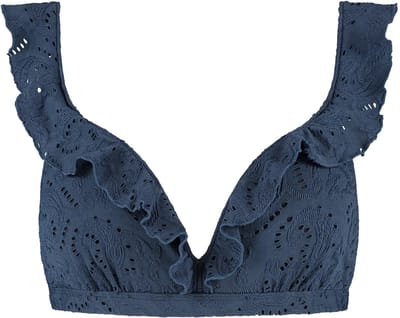 Beachlife padded wired bikinitop in de kleur marine.