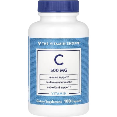The Vitamin Shoppe, Vitamine C, 500 mg, 100 gélules