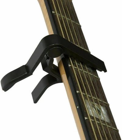 *** Premium Gitaar Capo Zwart - Professionele Capo - Gitaarklem - Elektrische - Akoestische - Klassieke - van Heble® ***